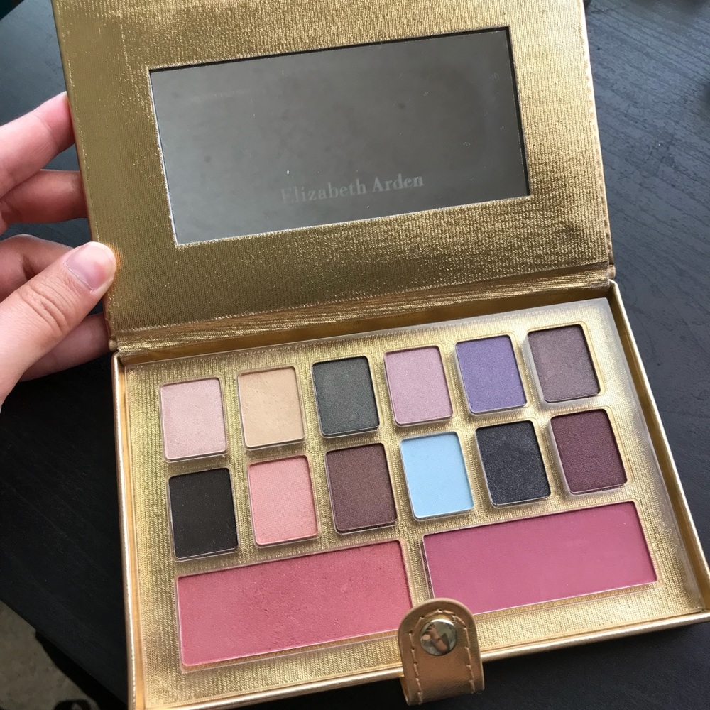 Elizabeth arden eyeshadow cheek compact mirror set